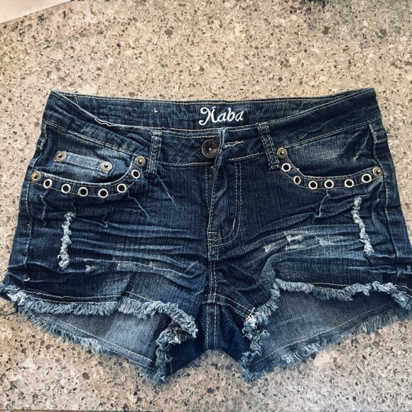 Kaba Distressed Jean Shorts - Women’s Juniors Size 1 ⭐👖 - Picture 1 of 4